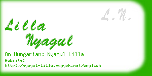 lilla nyagul business card